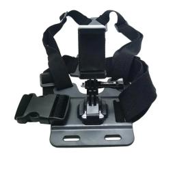 Suporte de montagem no peito para motocicleta, navegação do telefone móvel, suporte de vídeo de primeiro ângulo, acessório de clipe fixo, 1pc - Image 2