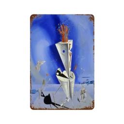 Surrealismo famosa obra de Salvador Dali, cartazes de metal, estanho sinais, decoração e impressões, Wall Art, Pictures for Living - Image 6