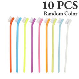 Soft Nylon Pet Toothbrush, Kit De Limpeza De Dentes De Cão, Kit De Cachorro De Gato, Raça Pequena, 10 Pcs - Image 1