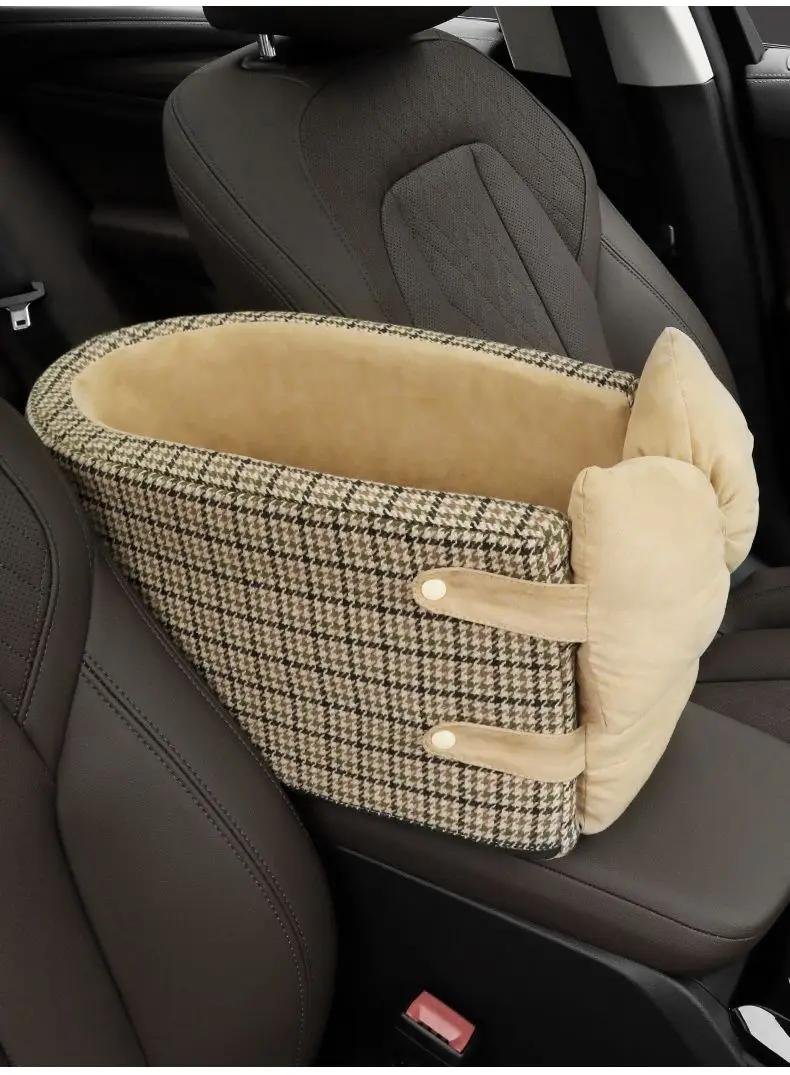 Cama de proteção para pets, portátil, controle de segurança, assento de transporte, protetor para cães, gatos e filhotes pequenos chihuahua - Image 1