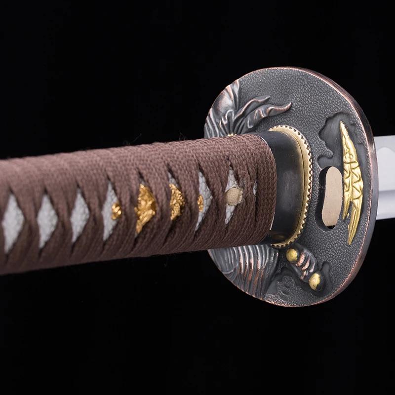 Samurai Samurai Espadas Handle Set, Handmade Espada, Katana, Wakizashi, Tsuba, Habaki, Kashira, Fuchi, Seppa, Acessórios japoneses, DIY - Image 1
