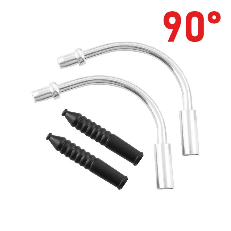 2 conjuntos 90/110 °   Tubo de dobra em v para bicicleta, kit de fixação dobrável à prova de poeira, modificação de tubo de dobra de freio, acessórios de manutenção - Image 1