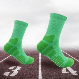 Meias esportivas de basquete masculino, meio tubo, espesso, meias de elite, longas, respiráveis, meias absorventes de suor - Image 2