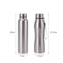 Garrafa De Água De Esportes De Aço Inoxidável, Copo De Água Robusto De Camada Única, Frasco De Metal, Copos Para Camping, Ginásio, 1000ml, Alta Qualidade - Image 4