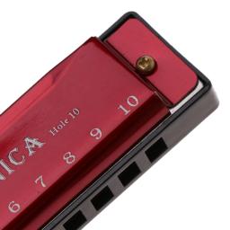 10 furos para instrumento musical Key of Blues gaita brinquedo educacional com fo 094C - Image 2