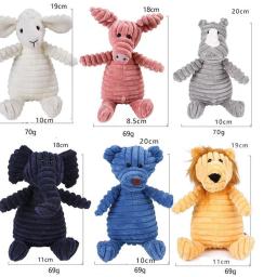 Pelúcia Corduroy Toy Dog, Forma de Animais, Resistente à Mordida, Brinquedos Squeaky, Cães Pequenos e Grandes, Cachorro, Pets Training Acessórios - Image 2