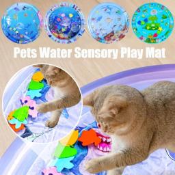 Tapete de jogo com água para animais de estimação, esteira de resfriamento enchida de água, almofada de gelo enchida de água, cama espessa para gatos e cães - Image 3
