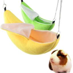 Algodão Banana Shape House for Hamster, Rede, Beliche, House Toys, Gaiola para Sugar Glider, Animal pequeno, Suprimentos para pássaros - Image 2