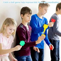 Jogar e pegar bola conjunto de jogo brinquedos ao ar livre pegar uma bola conjunto bola e copo crianças mão olho coordenação treinamento presentes para crianças - Image 3