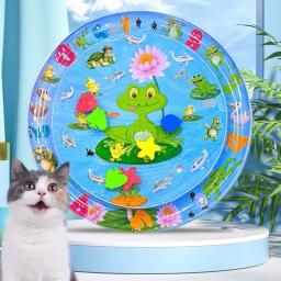 Tapete de água sensorial para gato, Jogando Water Mat para gato, PVC, Ocean Fish Crawling Induction, Brinquedo interativo - Image 1