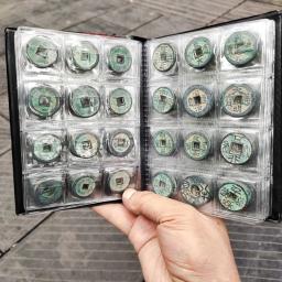 Coleção de moedas Moedas de cobre de todas as dinastias, 120 peças O diâmetro é aproximadamente 2,5 cm - Image 3