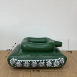Linha flutuante inflável para crianças, tanque de água, anel de assento, 110x85x47cm - Image 4