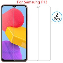 Capa para samsung f13 capa de vidro temperado na galáxia f 13 13f telefone coque saco samsun samsumg sansung galaxi samsungf13 galaxyf13 - Image 1