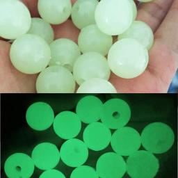 Luminous Rodada Contas de Acrílico para Fazer Jóias, Brilho Fluorescente Beads, Pulseira, Colar frisado, DIY Acessórios, 3-25mm - Image 1