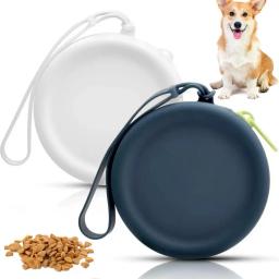 Silicone Pet Treat Pouch, Dog Treat Bag, Mosquetão-anexado Zipper, Tamanho de bolso, Kids' Bag, Dog Treat Pouch Set - Image 5
