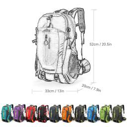 Mochila de Viagem Resistente à Água para Homens e Mulheres, Acampamento ao Ar Livre, Caminhadas, Mochila para Laptop, Trekking, Escalada, Bolsa Esportiva, 40L - Image 6