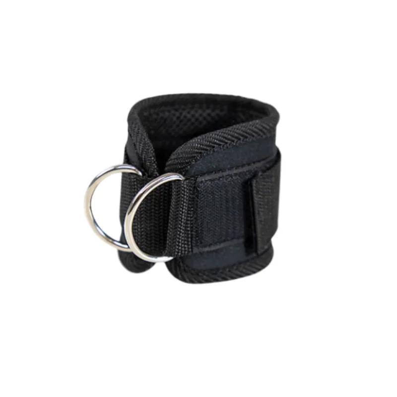 Alças ajustáveis do tornozelo do anel D, punhos dos exercícios da perna, exercícios do Gym, glutes, força das pernas, protetor dos pés dos esportes, aptidão, 1 par - Image 1