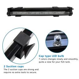 Led bolha de ar luz aquário lâmpada subaquática submersível tanque de peixes luz em mudança cor fazer oxigênio para tanque de peixes - Image 4