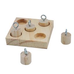 Brinquedos De Bloco De Pássaro De Madeira Natural, Brinquedo De Mastigação De Papagaio, Pet Training Puzzle, Suprimentos De Alívio Do Stress, Birdcage Acessórios - Image 2
