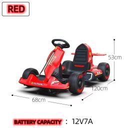 Crianças ir kart passeio no carro crianças passeio terrestre em brinquedos carros alimentado por bateria pedal go kart para crianças - Image 2