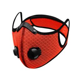 Ciclismo ao ar livre máscara facial com filtro, respirável, meia face, anti-poluição, reutilizável, lavável, máscara de esportes - Image 3