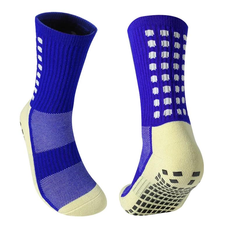 Meias de futebol de algodão para homens, meias antiderrapantes de compressão, meias esportivas, meias grip, novas - Image 1