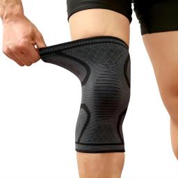 Elastic Nylon Knee Support Braces, Sport Compression Knee Pad, Manga para Fitness, Corrida, Ciclismo, Basquete, Voleibol, 1Pc - Image 1