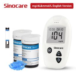 Sinocare Safe-Accu Medidor de Glicose no Sangue, Kit Glucometer, Tester Diabetes, Monitor de Açúcar Médico, 50 ou 100 tiras - Image 6