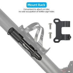 Mini Compact bicicleta ar mão bomba, alumínio barril, MTB Road Bike pneu Inflator, bola brinquedo, inflação Presta, Schrader se enquadra, 100psi - Image 5