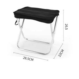 Lightweight Folding Camping Stool, Cadeira de pesca com saco de transporte, Mini assento portátil, cadeiras de praia, piquenique, churrasco, ao ar livre - Image 2