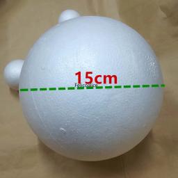 Modelagem branca bolas redondas para artesanato decorativo, espuma de isopor de poliestireno, decorações de Natal, 1 cm, 2 cm, 3 cm, 4 cm, 5 cm, 7 cm, 8 cm, 9 cm, 12 centímetros, 15 centímetros, 20 centímetros, 30 centímetros - Image 3