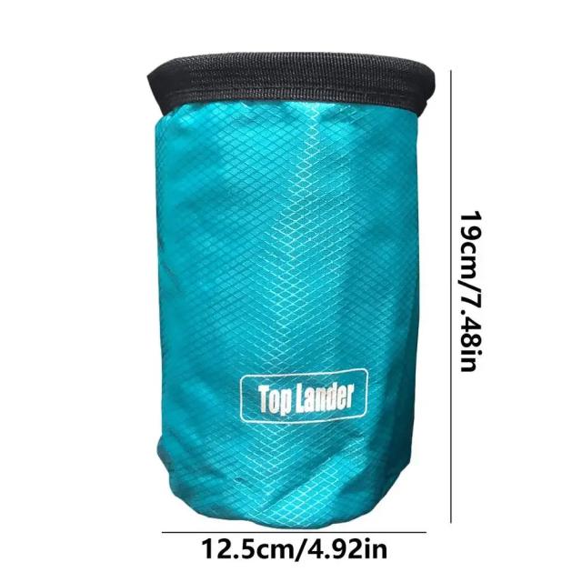 Saco de Armazenamento Ajustável para Giz de Ginásio com Cinto - Ideal para Halterofilismo, Ginástica e Boulder