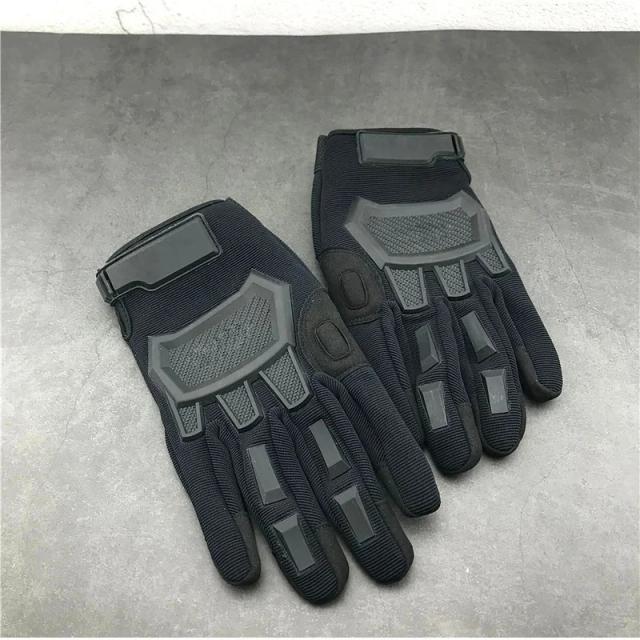 Luvas Táticas de Dedo Completo para Homens - Equipamento Protetor para Paintball, Airsoft, Tiro e Ciclismo com Design Antiderrapante