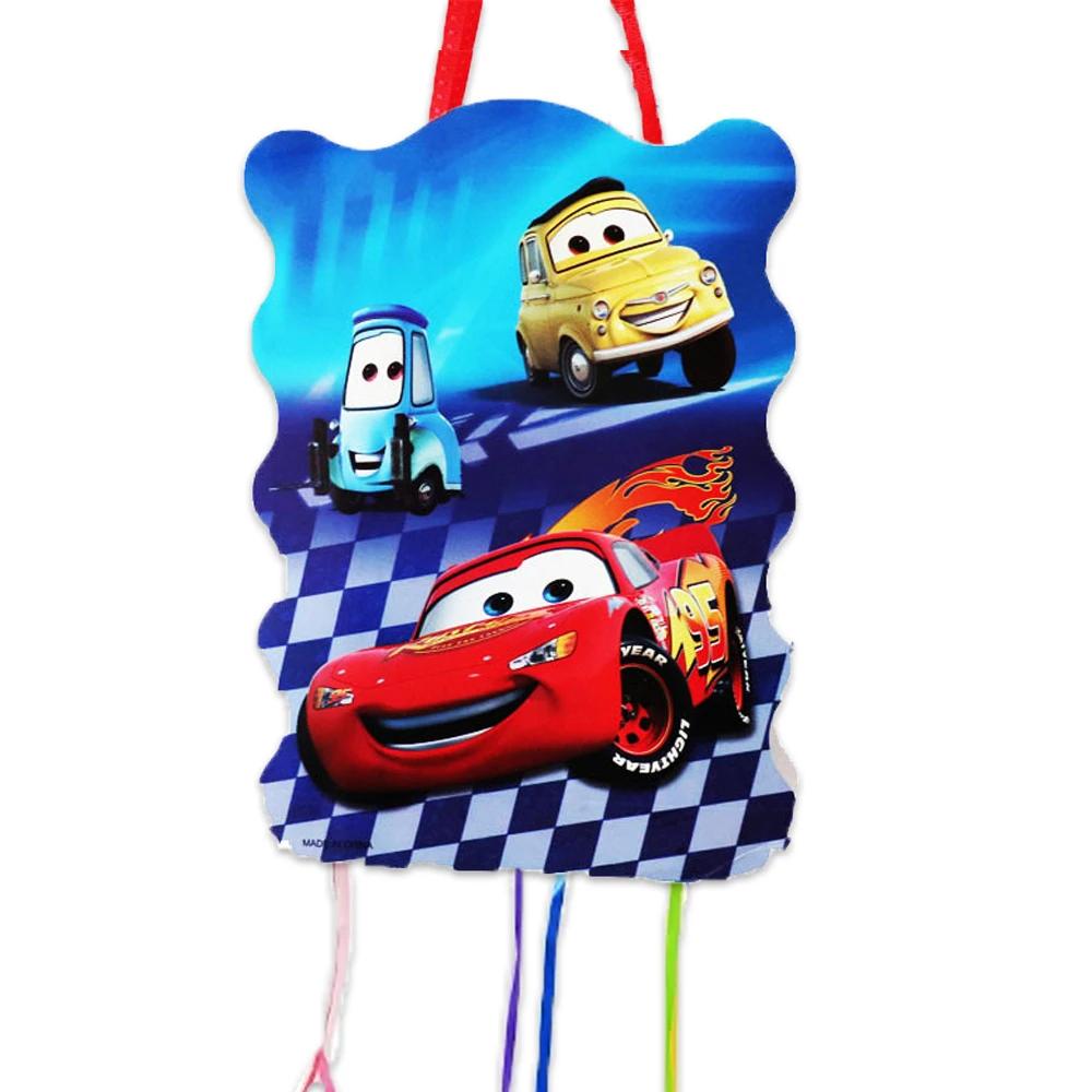 Corrida Mcqueen Pinata Decoração para Crianças, Carros de Desenhos Animados, Favores DIY, Decoração de Festa de Aniversário, Meninas e Meninos, 1 Peça por lote - Image 1