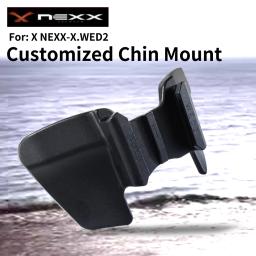 Personalizado motocicleta capacete Chin Mount para GoPro Hero, X NEXX X WED2, 12, 11, 10, Insta360, um X3, X2 Rs, DJI ação 4 acessórios - Image 2