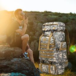 80l à prova dwaterproof água trekking pesca caça saco mochila ao ar livre grande esporte tático mochila caminhadas saco de acampamento - Image 5