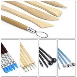Modelagem Clay Sculpting Tool Set, Polymer Clay Tools, Olaria Escultura, Pontilhando Ferramentas, Estilos Bola, Suprimentos de cerâmica, 61Pcs - Image 5
