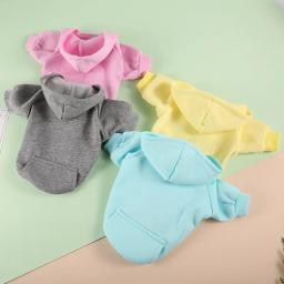 Roupas para gatos roupas para animais de estimação gato casaco casaco roupas para cães pequenos gatos hoodies para animais de estimação roupas de gato sólido vestuário para animais de estimação - Image 2
