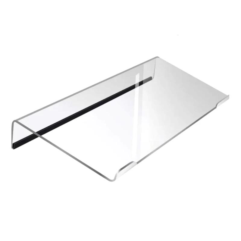 Suporte de teclado de computador acrílico 78 chaves Riser, bandeja de elevação antiderrapante, transparente, desktop, suporte do teclado, material de escritório - Image 1