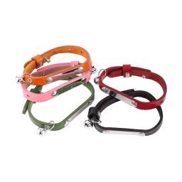 Colar de gato de couro ajustável diy personalizado suprimentos de gato esculpido colar de gato pequeno s/m/l pet collar acessórios de gato colar - Image 6