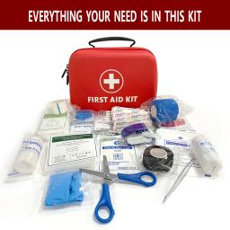 Pequeno kit de primeiros socorros para viagens ao ar livre, carro, caixa médica, emergência, sobrevivência, casa, camping, 129pcs - Image 3