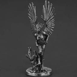 Metal monstro samurai estatueta figura, metal armadura brinquedo, DIY estatuetas miniaturas, soldados vintage modelo estátua decoração - Image 4