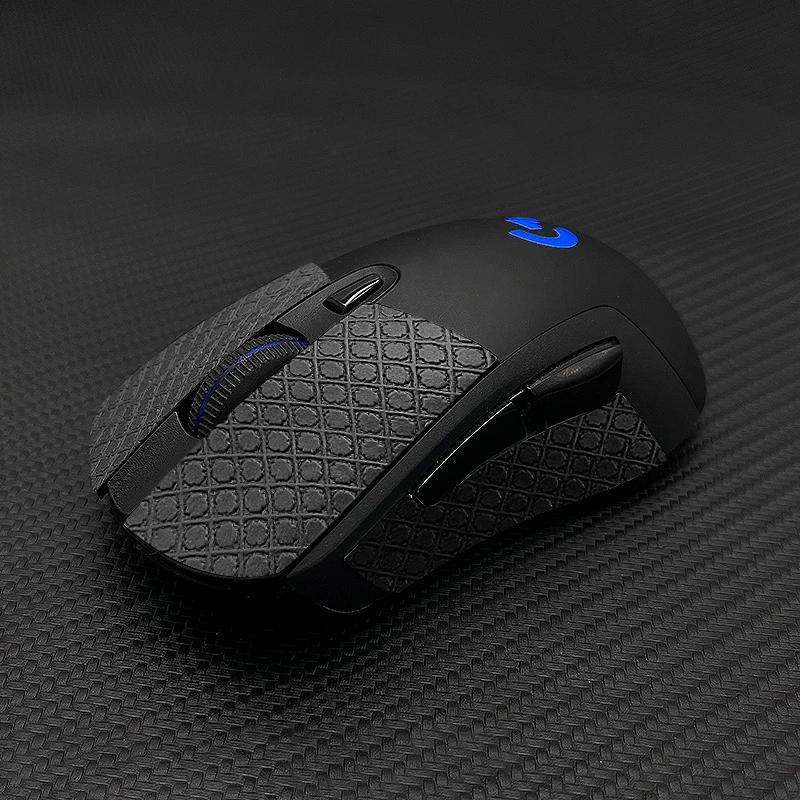 Fita antiderrapante do aperto do mouse, Adesivo artesanal de skate, Pele de lagarto, Sugar o suor para Logitech G403 G603 G703, 1Pc - Image 1