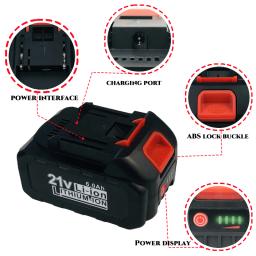 Bateria De Lítio Makita-21 V 18650, baterias recarregáveis 9Ah, alta corrente, alta descarga, substituição para chave de fenda - Image 2