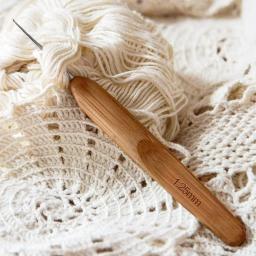 Bambu De Madeira Handle Crochet Ganchos, Agulhas de Tecer Ergonômico, Craft DIY Costura Ferramenta, 0.75mm, 1.0mm, 1.25mm, 1.5mm, 1.75mm, 2.0mm, 2.25mm, 2.5mm, 2,75 milímetros, 3,0 milímetros - Image 3
