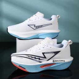 Tênis de corrida placa carbono especialidade maratona esportes masculinos respirável leve feminino confortável atlético antiderrapante tênis - Image 2