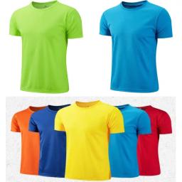 Quick Dry manga curta esporte t-shirt para homens e mulheres, ginásio Jerseys, instrutor de fitness, correndo t-shirt, Sportswear respirável, adolescente - Image 6