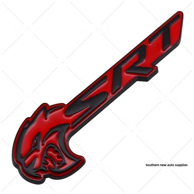 Adesivos de Carro SRT Metal para Dodge Hellcat 2 Peças