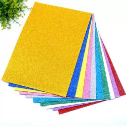 Papel de Espuma Esponja EVA com Cola Adesivo, Prata Brilhante, Artesanato Artesanal DIY, Fontes de Festa de Casamento Infantil, 5 Folhas por Pacote, A4 - Image 4