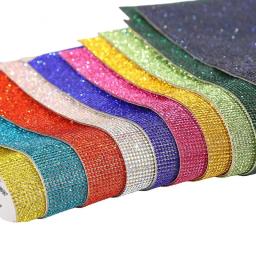 Auto-adesivo Rhinestone Sticker Tape, DIY Diamond Sticker para Artes Artesanato, carro, telefone, roupas, 12x20cm - Image 4